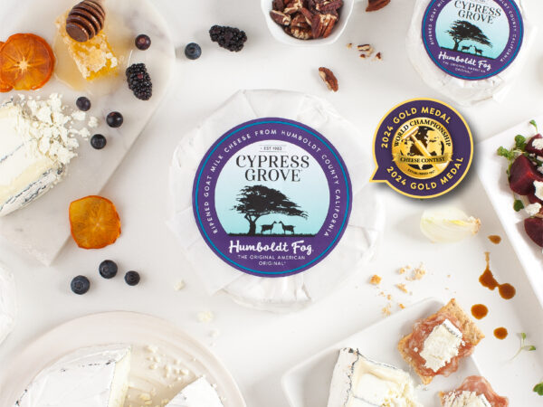 image of packaged Humboldt Fog Goat Cheese